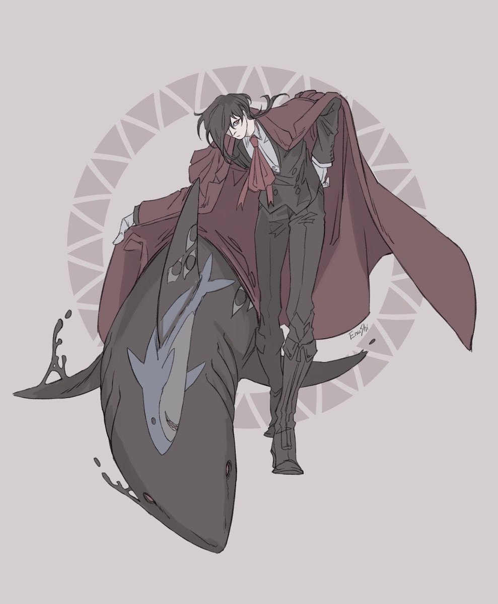 enu_konig's tweet photo. #深く考えず勢いだけで作った作品をポストする

アーカードの旦那とIKEAのサメシリーズですね… https://t.co/pBOllu5VvG
