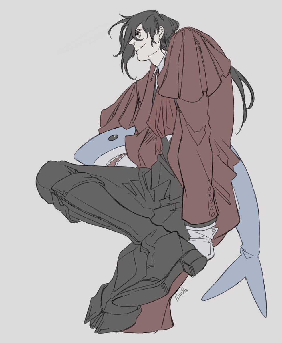 enu_konig's tweet photo. #深く考えず勢いだけで作った作品をポストする

アーカードの旦那とIKEAのサメシリーズですね… https://t.co/pBOllu5VvG