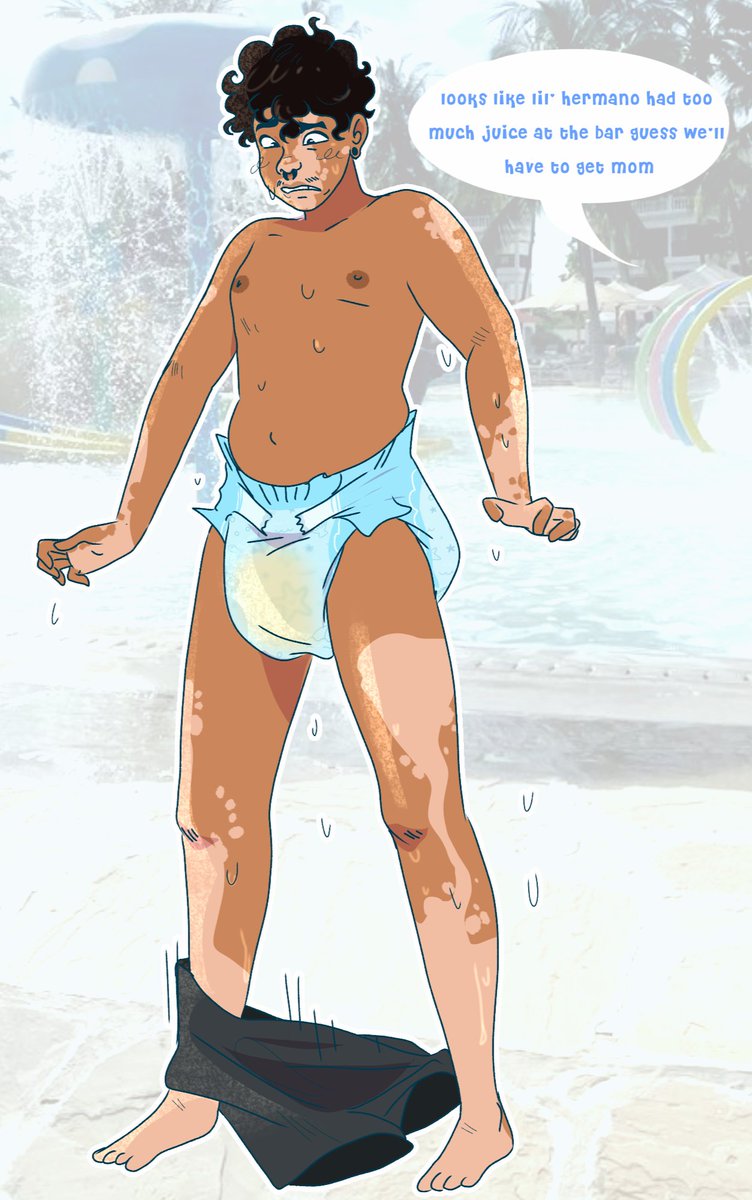 I_am_walnut's tweet photo. Pool shenanigans~ https://t.co/D1vw6gq0pY