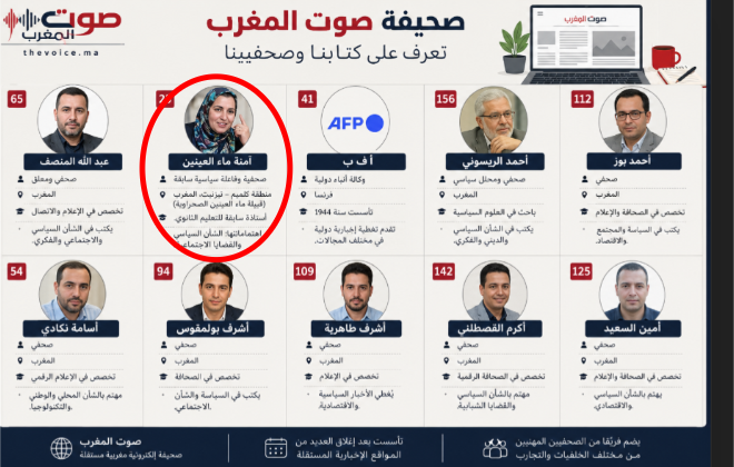tsugaspace's tweet photo. @AhmedChiha68021 هؤلاء هم الأشخاص الذين يعملون في هذه الجريدة، ومن بينهم آمنة ماء العينين، القيادية السابقة في حزب العدالة والتنمية https://t.co/Byhx6bgcLG