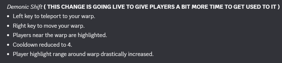 Gorilla64__Main's tweet photo. sees that the Vapor Demonic shift has an overwhelmingly negative vote

proceeds to keep it in
are we stupid or something, why would you put in something that no one likes
god forbid the game has actually good gameplay https://t.co/4nTDVcIqHT