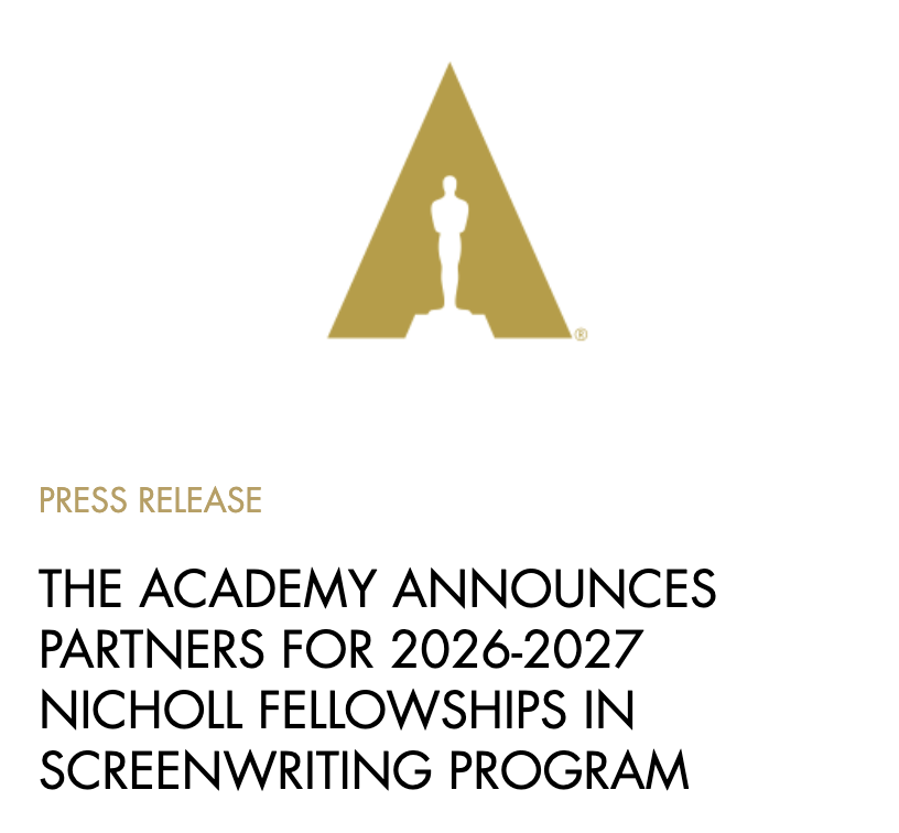NYFA's tweet photo. We're proud to share that New York Film Academy has been named an official partner in the Academy of Motion Picture Arts and Sciences' 2026–2027 prestigious Nicholl Fellowships in Screenwriting program, supporting emerging screenwriters. 🎬✍️
https://t.co/S4PbUsl0XB https://t.co/FFC528Qp4f