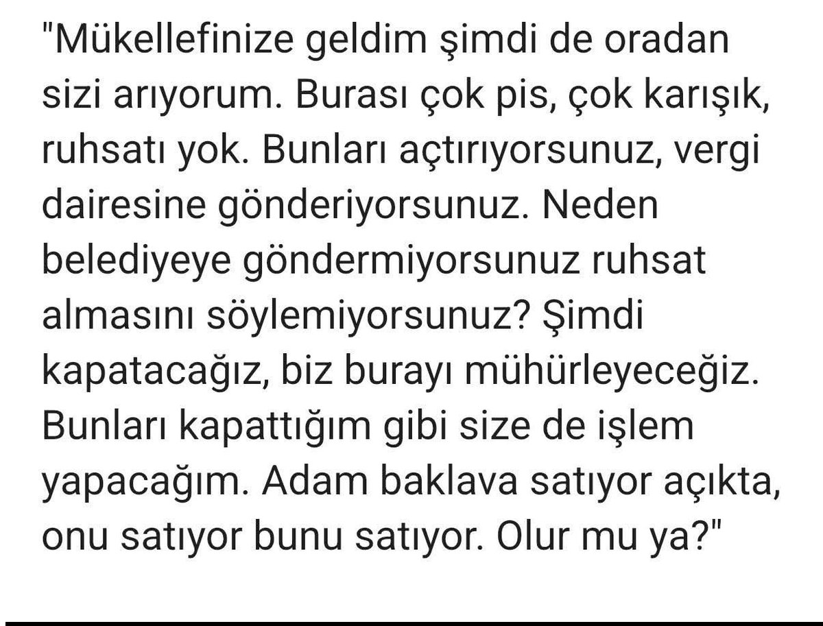 muhasebeburosu's tweet photo. BAHÇELİEVLER BELEDİYE BAŞKANI ACABA MALİ MÜŞAVİR İŞ TANIMINI BİLİYOR MU ?

Bahçelievler Belediye Başkanı Denetime Gittiği Dükkanda Belediye Ruhsatı Olmadığını Görünce Dükkan Sahibinden Mali Müşavirin Numarasını isteyerek “Burası çok pis, çok karışık ve belediye ruhsatı yok neden burayı açtırıyorsunuz diye hesap soruyor. 

Bu haber yazılı ve görsel medyaya düşüyor.. 
Allahım sen yardım et.
Halil Özdemir 
Mali Müşavir