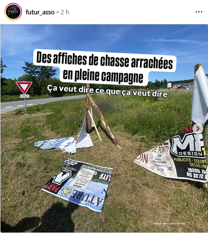 ChasseAbolition's tweet photo. Le message est clair : la chasse n'est plus la bienvenue et même à la campagne !

https://t.co/ffmdAqTR2o https://t.co/kLk8KNSmwv