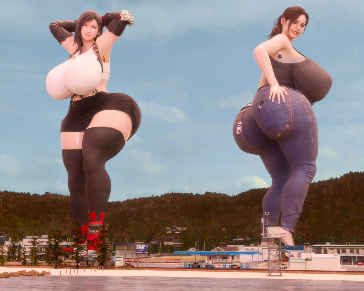 SmolSizeGorl's tweet photo. I am so damn excited for final fantasy 7 revelation, tifa in street fighter 6, and the code veronica remake!!!!

words cannot DESCRIBE my hype, so I decided to make both of the lead girls of the new games beeeeg. expect more of these two this month, for many reasons https://t.co/gAFI8Sokhm