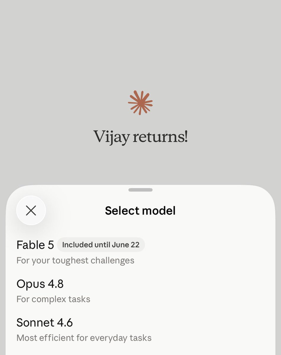 vijayshekhar's tweet photo. Every Anthropic model release has taken code development to new milestone. 
Hello Fable. #MythosClass https://t.co/mpELVT2ed4
