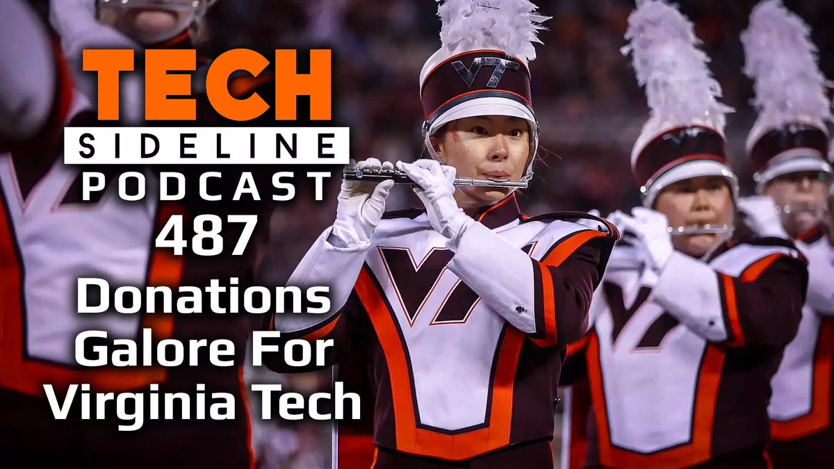 TechSideline's tweet photo. TSL Podcast 487: Virginia Tech Football Recruiting, Donations And More

Andy Bitter and Chris Coleman are back from their vacations. On this episode, they discuss the recent football news, including the #Hokies' huge recruiting weekend. (54 minutes)
https://t.co/k9fLsj6ymR https://t.co/JXaaxHBeGg