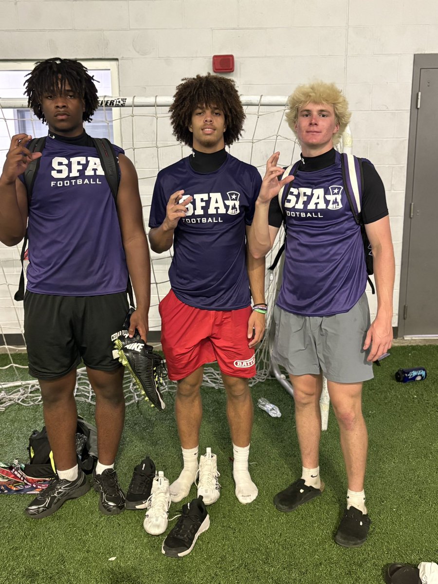 RRCRFootball's tweet photo. Proud of our Raiders who competed at the SFA Camp at Del Valle last night!

Getting out, competing against top talent, and showcasing the work they’ve put in this offseason. Opportunities like this build confidence, create exposure, and accelerate development.

#RecruitTheRidge⚔️ https://t.co/Nh6cC2S8AQ