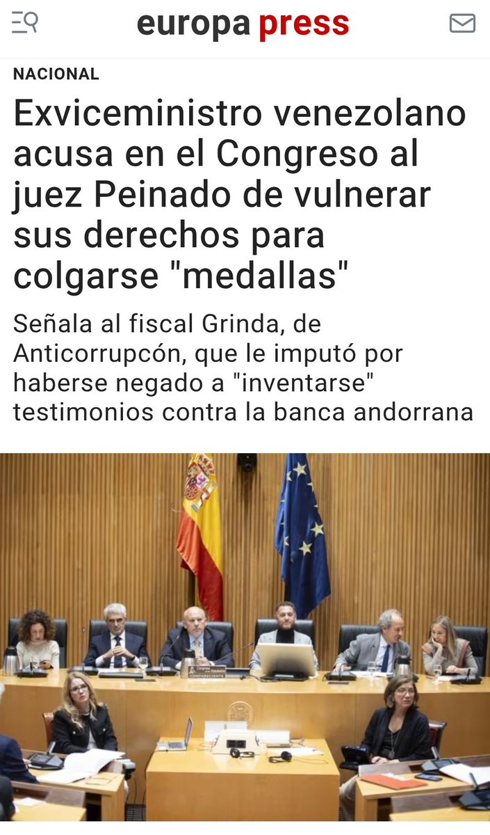 Proserpinasb's tweet photo. En noviembre de 2024, el PSOE invitó al Congreso a Nervis Villalobos, exviceministro venezolano, para señalar al juez Peinado y al fiscal Grinda cuando estaban en el punto de mira de las cloacas.

Nervis Villalobos es actualmente el gran nexo judicial entre la corrupción chavista y los sumarios que cercan al entorno del Gobierno español. La UCO investiga en el 'caso Leire' si la trama de intermediación influyó para acelerar la concesión de su nacionalidad española en abril de 2025 y gestionar desbloqueos ante el Banco de España a cambio de comisiones económicas o de obtener información confidencial comprometida relativa a altas instancias judiciales de la lucha anticorrupción.. 

Además, Anticorrupción sitúa al exviceministro venezolano conectado a una red de blanqueo internacional tipo "pseudobanco" que roza el sumario de Plus Ultra.