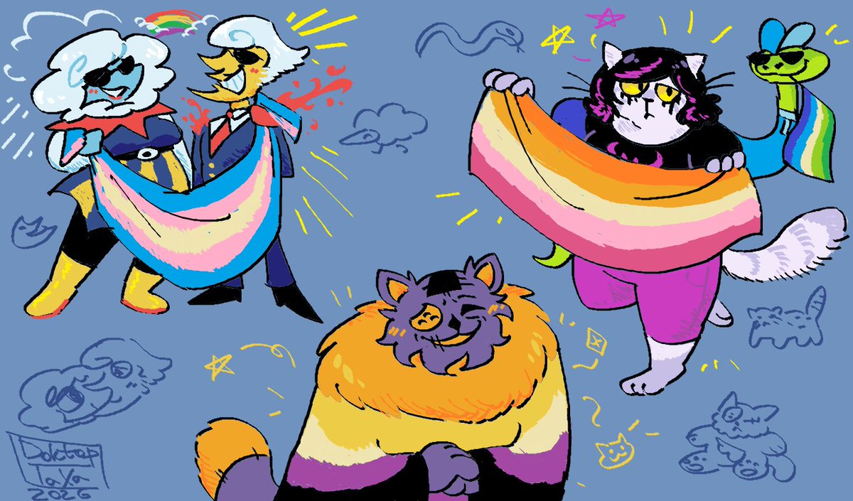 Doktop_TaXa's tweet photo. deltarune tomorrow!!! #deltarune (my fav characters) https://t.co/23yGekMPEX