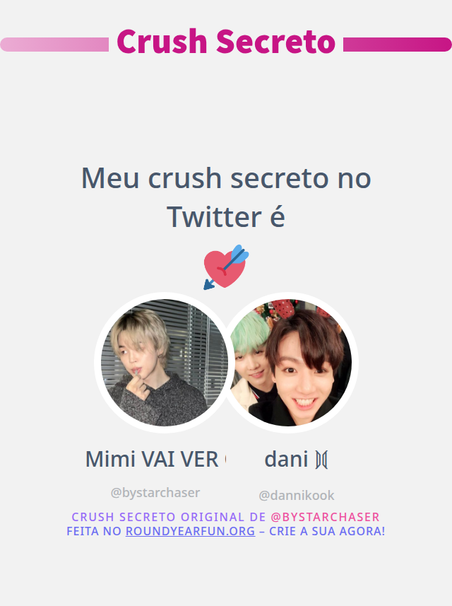 bystarchaser's tweet photo. Meu crush secreto no Twitter é @dannikook

➡️ https://t.co/Bh4s5ESrI7 https://t.co/cXcVCQgq7j
