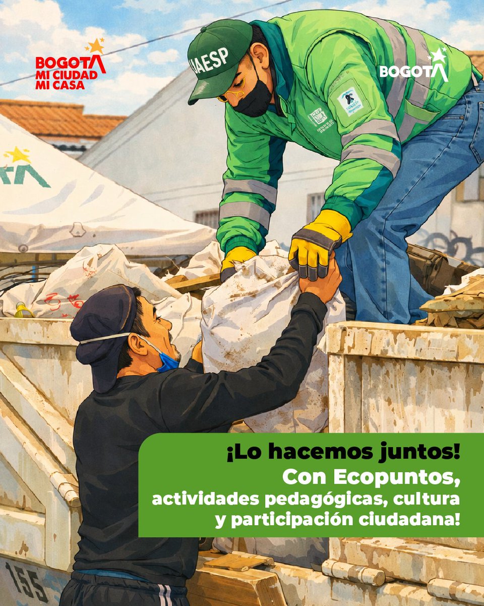 Uaesp's tweet photo. ¡EcoFest llega al CADE Santa Lucía!

Una jornada pensada para toda la familia, donde podrás disponer correctamente residuos de construcción y demolición y/o voluminosos en el Ecopunto, participar en actividades pedagógicas y conocer alternativas para cuidar mejor el espacio público.

Porque transformar nuestros barrios empieza con pequeñas acciones y con una comunidad que se involucra.

Te esperamos para aprender, participar y construir juntos una localidad más limpia y sostenible.
