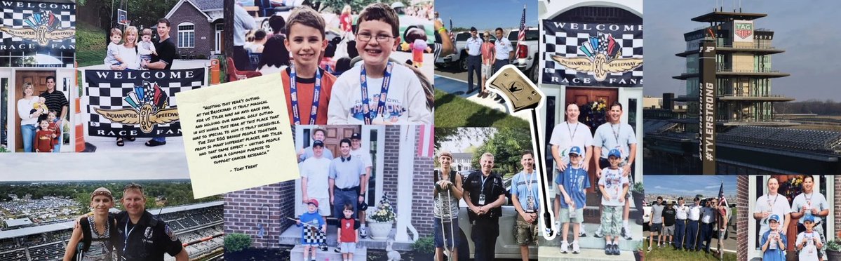 theTylerTrent's tweet photo. Tyler loved the Indy 500, and this year’s #TeeOffForTyler at Brickyard Crossing brings his love of racing and sports together with his mission to fund pediatric cancer research. 🏁⛳️ https://t.co/c2ySjX2e76 🔗 https://t.co/R3vGrQhlzk
