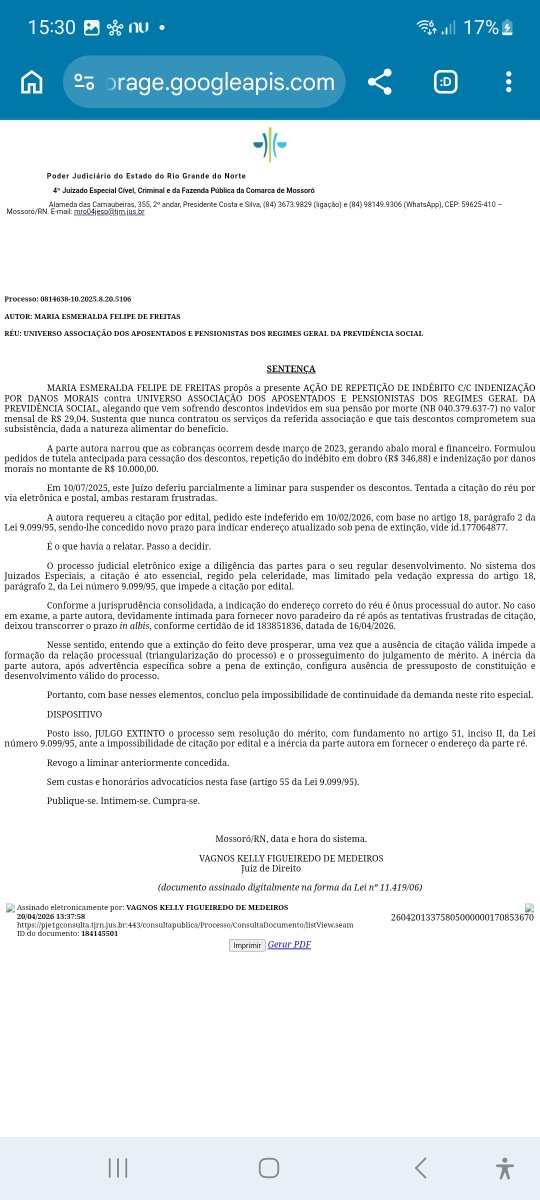 olivaci777's tweet photo. Surreal pode passar calote sem endereço que está ok @grok descontos indevidos as associações do #INSS @CFOAB @CNJ_oficial @OABRN @oabmossoro @justicapotigua @grok https://t.co/c8Vb3vuWFi