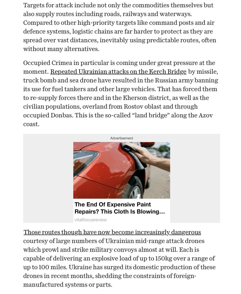 COLRICHARDKEMP's tweet photo. 1️⃣ Ukraine’s drones and counter drones. My article in today’s Daily Telegraph. https://t.co/7iHJqoS1ol