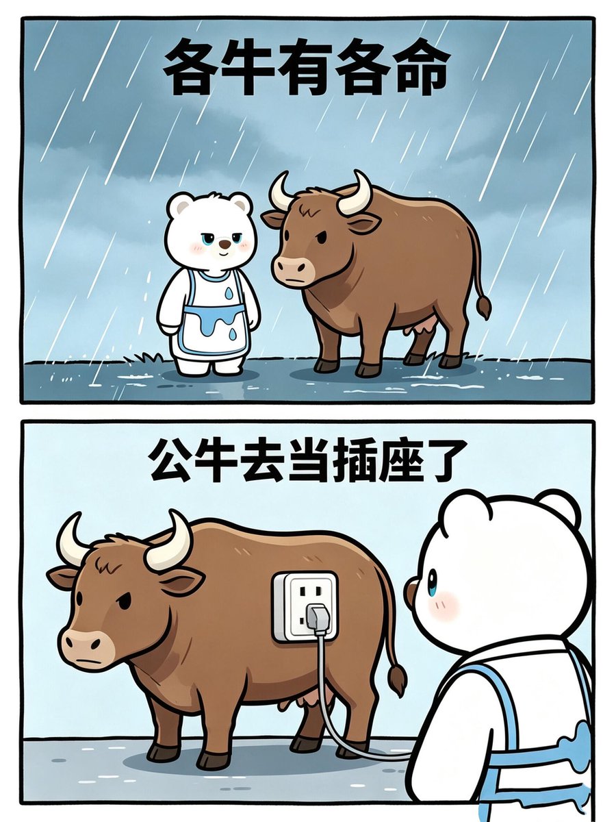 Btc7520's tweet photo. 同样是牛🐮 牛各有命 https://t.co/cfUOuJHL3V