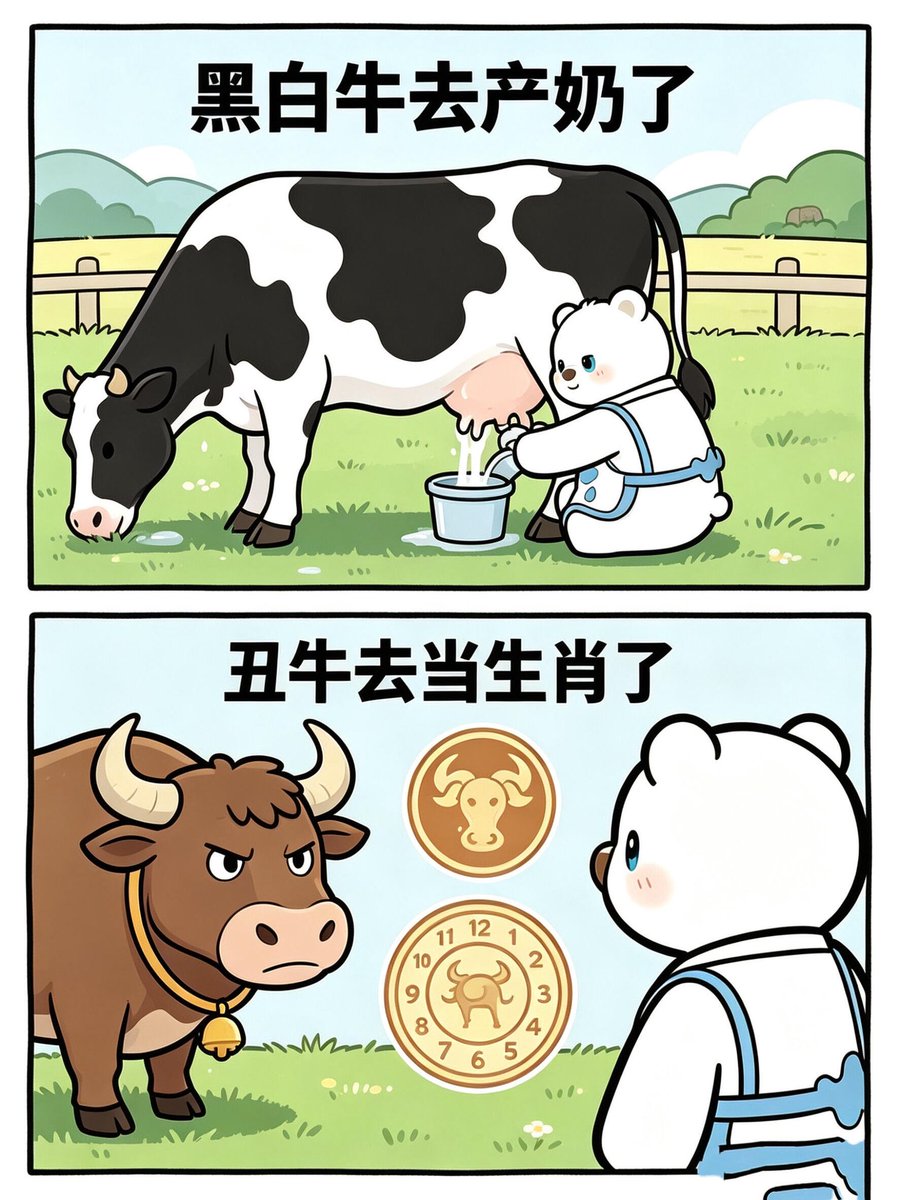 Btc7520's tweet photo. 同样是牛🐮 牛各有命 https://t.co/cfUOuJHL3V