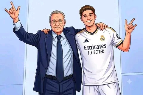 Bryankepha29's tweet photo. @Atleti @realmadrid 🧠 𝕋ℝ𝔸ℕ𝕊𝔽𝔼ℝ 𝕊𝔸𝔾𝔸 𝔻𝔸ℝ𝕂 𝔸ℝ𝕋𝕊: Florentino Pérez's €150M public bid for Julián Álvarez is a brilliant "3-in-1" tactical masterstroke: ⚪♟️

1️⃣ Fulfills his promise to Madrid fans by making a public mega-offer he knows will be rejected. 📜

2️⃣ Sabotages Barcelona https://t.co/W1iZmlamcr