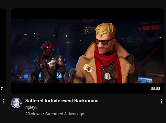 ComplimentSpoon's tweet photo. Sattered fortnite event Backrooms https://t.co/OniwJPtBAW
