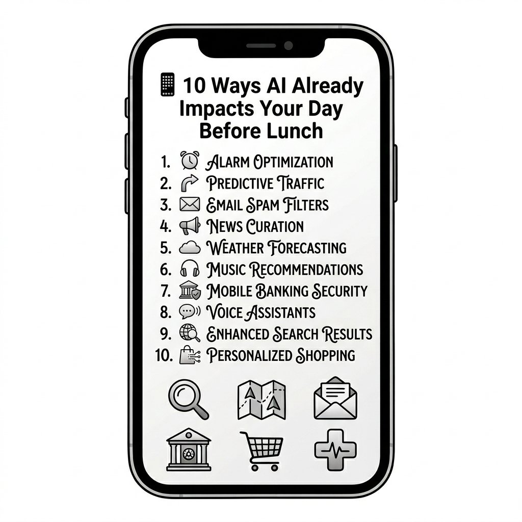 anmolocity's tweet photo. AI is already shaping your day before lunch.
Search • 🗺️ Maps • 📧 Email • 🏦 Banking • 🛒 Shopping • 🩺 Healthcare

The future isn't coming—it's already here.

#AI #ArtificialIntelligence #Tech #Innovation #DigitalTransformation https://t.co/JIvEJ9vTU9