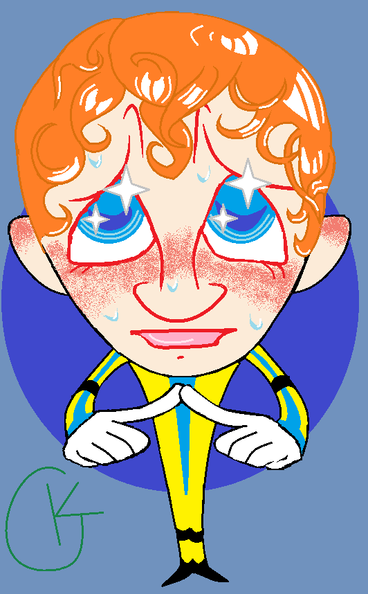 KrissGopher's tweet photo. doodled puppydog eyes herman idk #dispatch #mspaint #waterboy https://t.co/0bzh4ESPzR