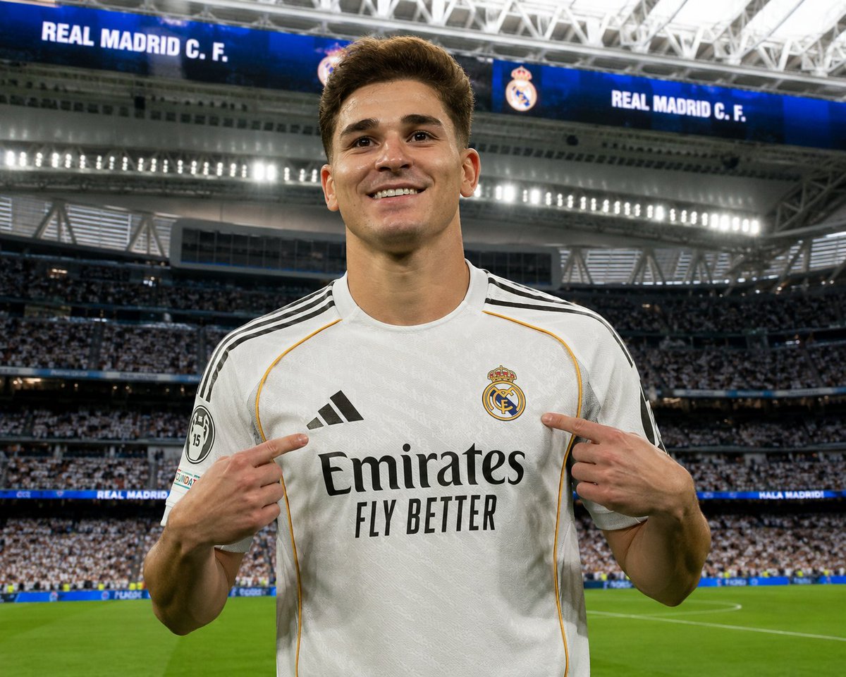 The_Designer_58's tweet photo. 🚨 OFFICIAL: Real Madrid have made a €150 million bid for Julián Álvarez.
Atlético Madrid have rejected the offer despite the good relationship between the clubs, referring Los Blancos to the striker's release clause.
❌ No agreement reached.

(Source: @realmadrid ) https://t.co/L97VxkplGw