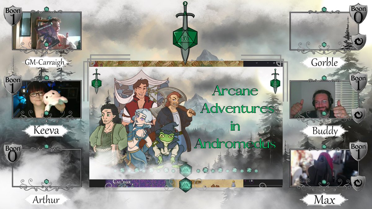 EmeraldCPodcast's tweet photo. We’re LIVE with the beginning of Arc 2 of Arcane Adventures In Andromedus over on The Emerald Collective’s Twitch channel.

Join the party as they emerge from the battle with Shalgruthar to find that time has moved on without them…

https://t.co/mT2pc0mvdH https://t.co/TGHtqkvDTX