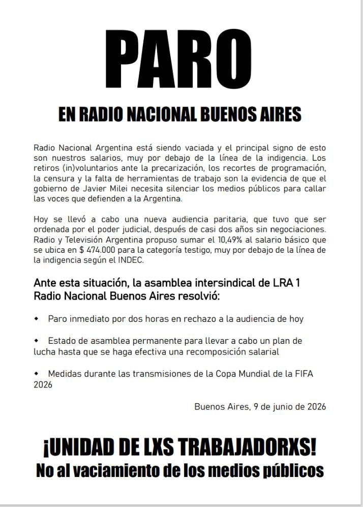 ate_radio's tweet photo. Los medios públicos se defienden, para defender la la soberanía. @17deOctubreATE @ateprensa https://t.co/opXgaWxGEY