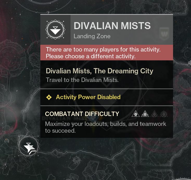 fflitzer's tweet photo. hey @Destiny2Team i want to play with my friends the distortions but because its sadly a trio activity we cant, can this be changed to 6 players sicne this is  a patrol area ? https://t.co/Hzdbxg6hN5