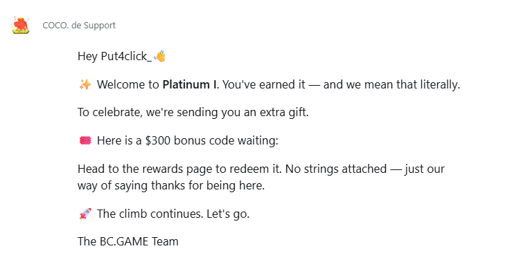put4click's tweet photo. Thank for gift @bcgamewin @bcgame <3 https://t.co/42wlNZ7IK2