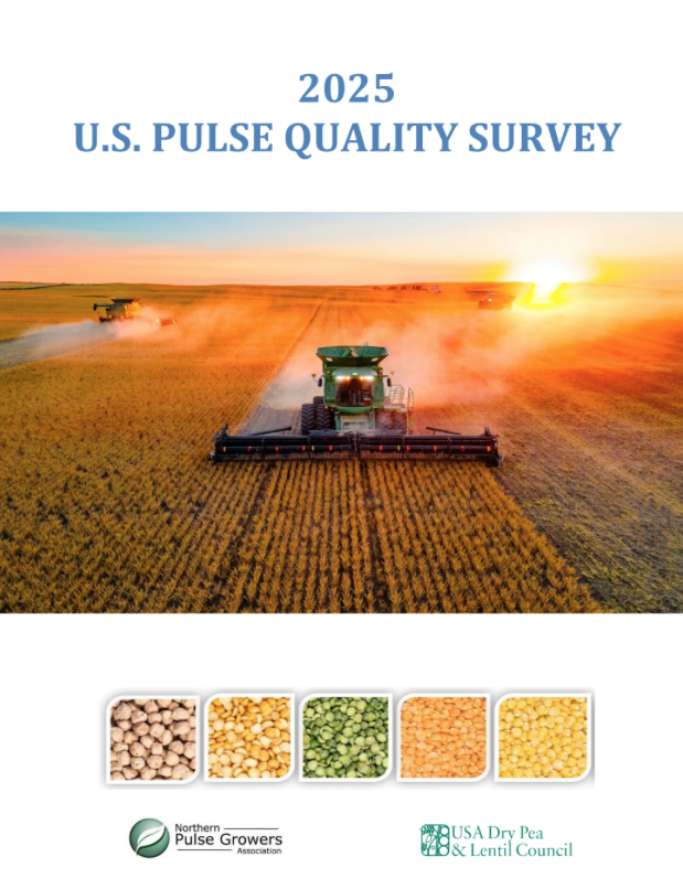 USAPulsED's tweet photo. The 2025 U.S. Pulse Quality Survey is now available.

This year's report evaluates 315 samples of U.S. dry peas, lentils, and chickpeas, providing current data on quality, functionality, and processing performance.

View or download the report: https://t.co/W4fzGE5Q40
#USPulses https://t.co/f9phUQeoyL