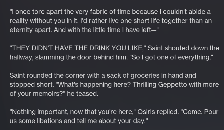 ExodysReal's tweet photo. OUGHHHHH,,,,,, I know Osiris is bound to croak sometime soon but man,,, also SAINT hes so sweet AAAWWWWW https://t.co/jwAsobNVEh