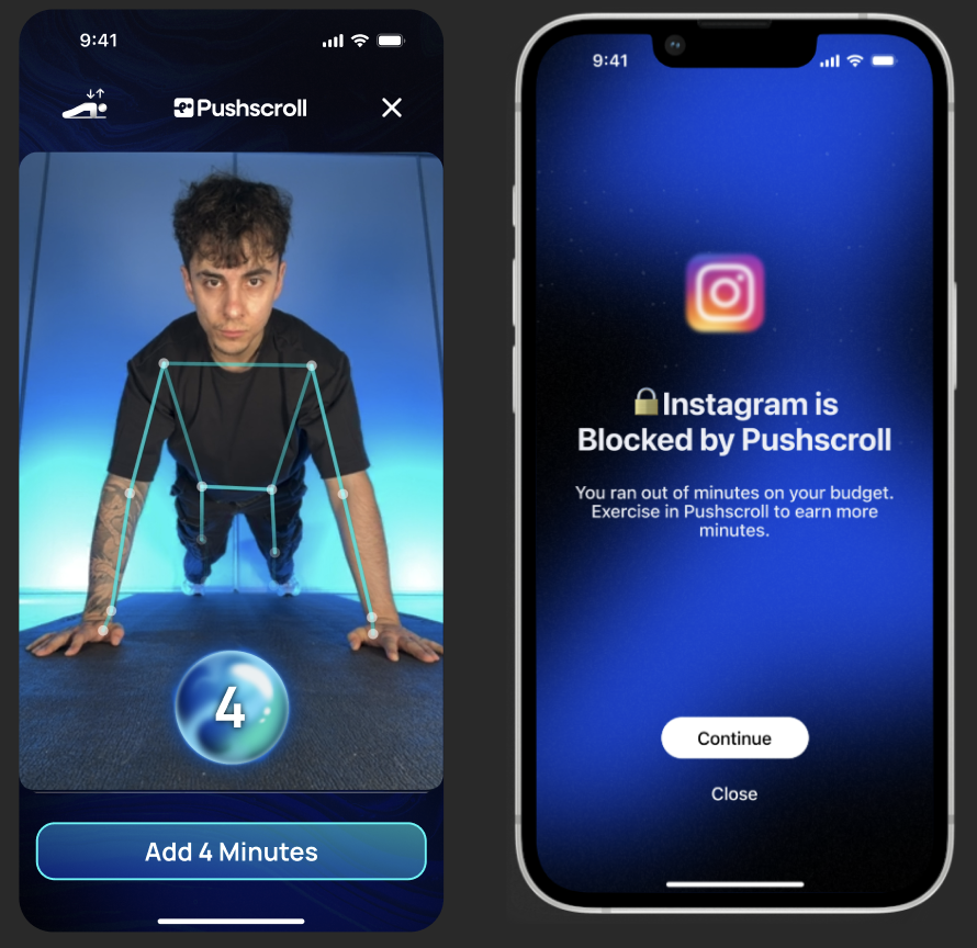 Those 2 screens literally explain our app without words