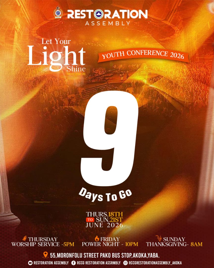 Yayarestoration's tweet photo. No more hiding. No more shrinking. It’s time to shine. #light #rccg https://t.co/RoOW3wb0ig