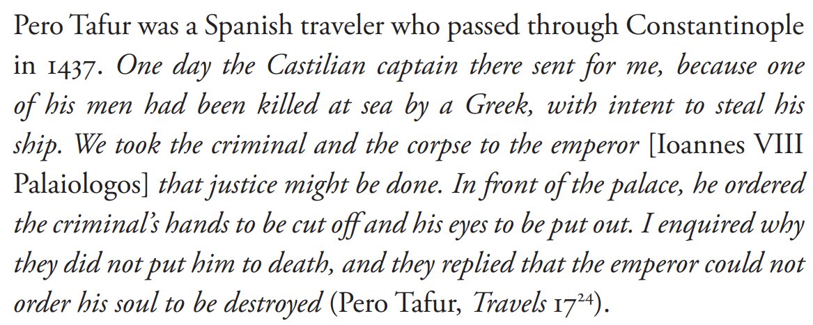 lefineder's tweet photo. Byzantine attitudes to the death penalty. https://t.co/ouqoiYzVYY