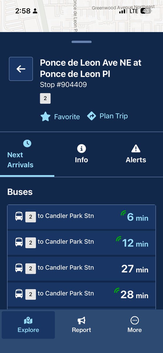 j_somer1's tweet photo. @MARTAtransit Love the new app! Looks clean. Incident reporting and real time tracking in the same place is great to have. https://t.co/HyuXTgyBHa