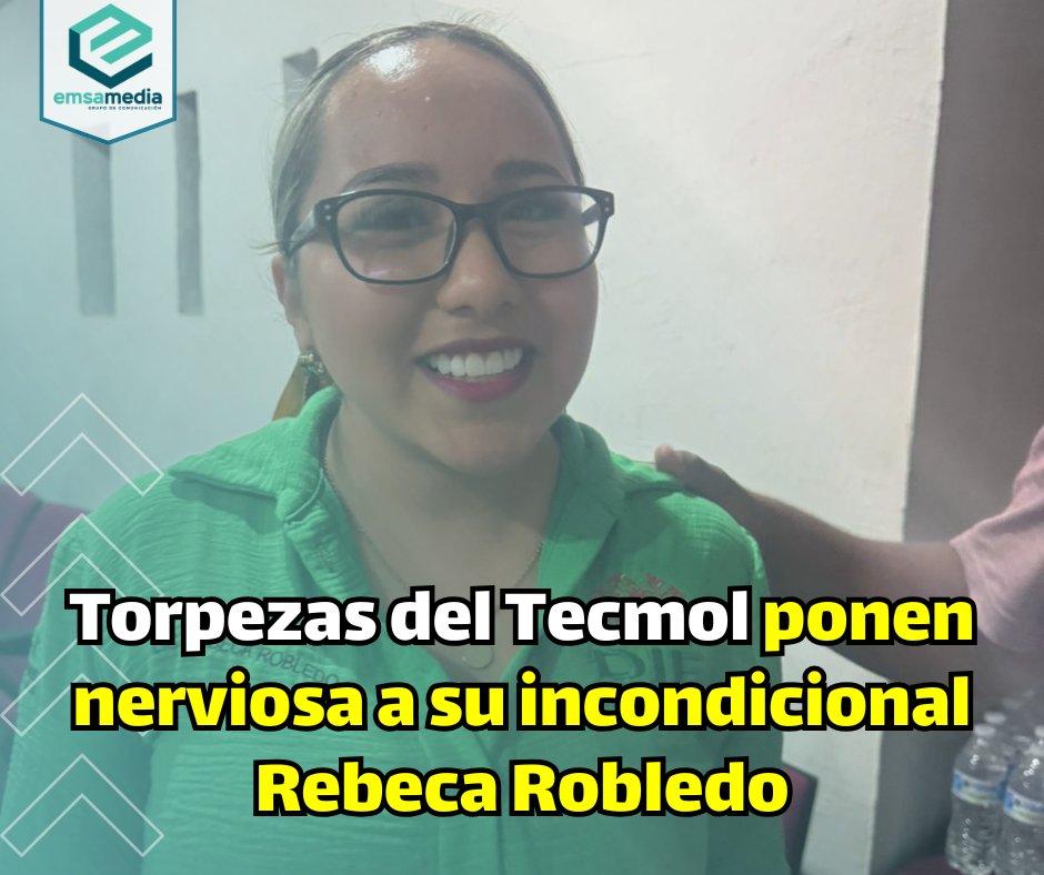 emsavalles's tweet photo. Torpezas del Tecmol ponen nerviosa a su incondicional Rebeca Robledo https://t.co/yto3cSbs39 https://t.co/VOrgXR3guo