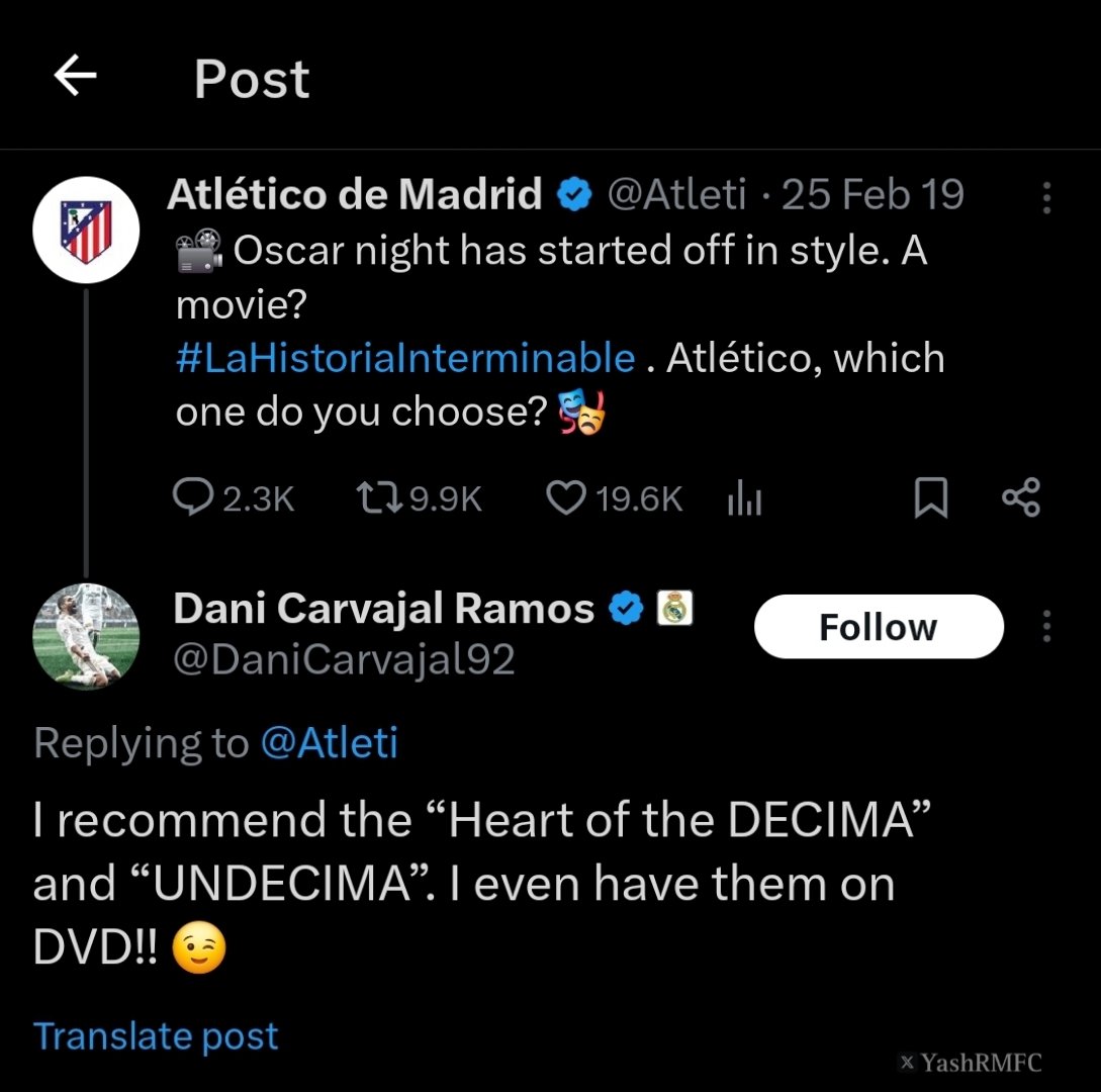 YashRMFC's tweet photo. When Carvajal cooked Atletico Madrid's admin 😭 https://t.co/gti8fE5qHp