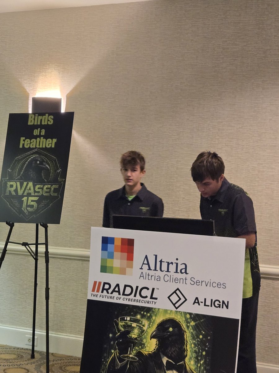 ChandosJCarrow's tweet photo. #ChandosWatch #RVAsec15 BOF https://t.co/y41VssnJFC