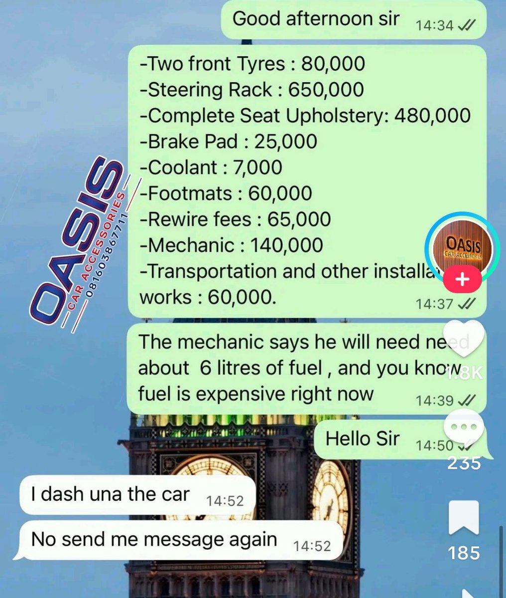 eedreesah's tweet photo. I almost say this when I was charged for repair and maintenance of car.
Not easy to maintain a car. https://t.co/Du61C8R3cJ