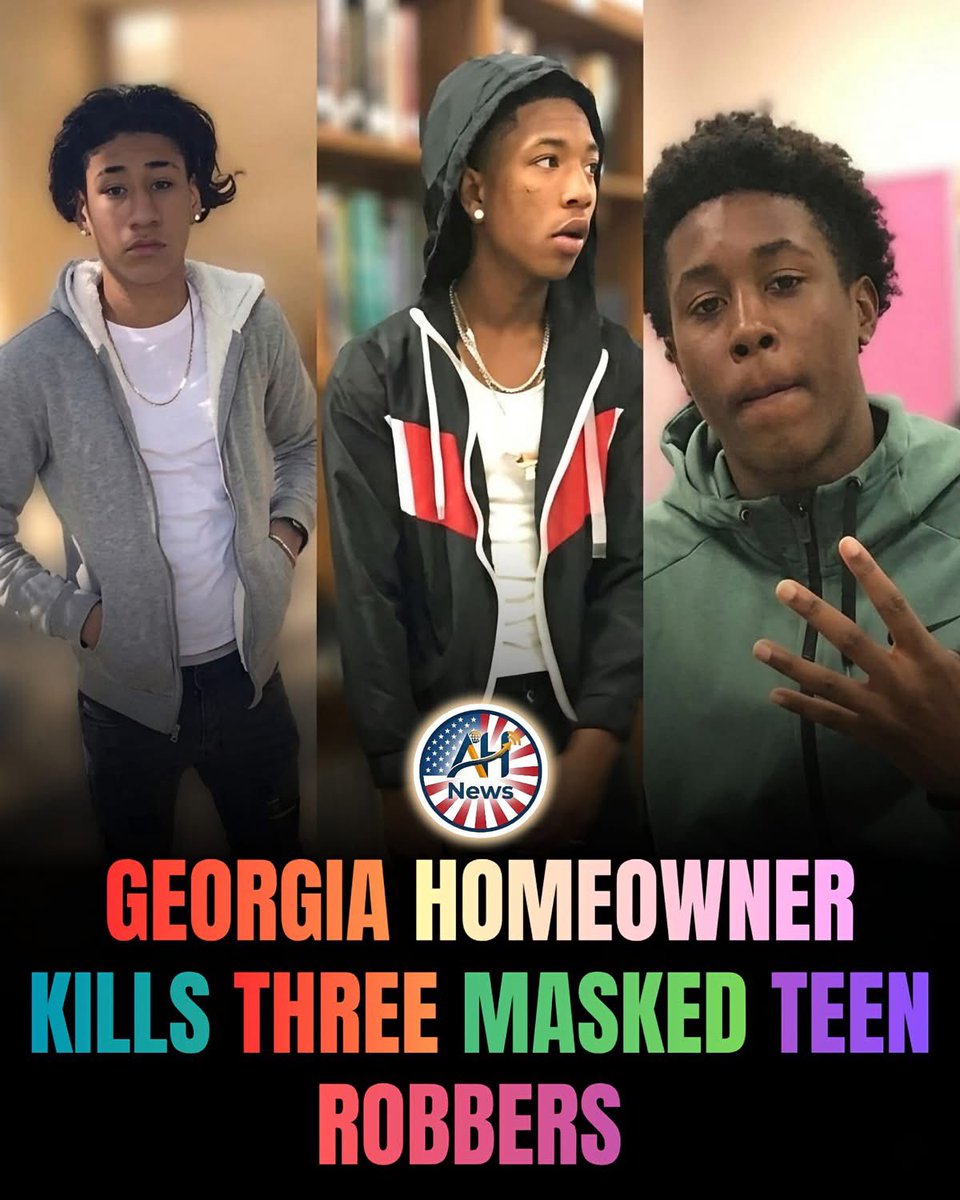 GOP_is_Gutless's tweet photo. 🚨 Georgia Homeowner Drops 3 Black Masked Teen Robbers in Stand Your Ground Victory! 🇺🇸

A Georgia man is walking free after defending his family and property at 4 a.m. when three masked thugs rolled up to rob people in his front yard.

The suspects — 16-year-old Isaiah Reid, 15-year-old Jaime Hernandez, and 16-year-old Brandon Gresham, all from Conyers — were masked and armed. One teen opened fire first.

The homeowner returned fire, dropping all three. Would-be victims unharmed. Deputies recovered two guns at the scene. Rockdale County Sheriff Eric Levett called it a clear “stand your ground” case.

No charges against the homeowner.

This is why law-abiding Americans have the God-given right to keep and bear arms. Criminals don’t respect gun-free zones — they prey on the weak. When masked thugs come with evil intent, good guys with guns end the threat. 

No retreat. No surrender.

The real tragedy is kids this young choosing violent crime. 

Their choices created this outcome — not the man protecting his home.
#StandYourGround #2A #Georgia
