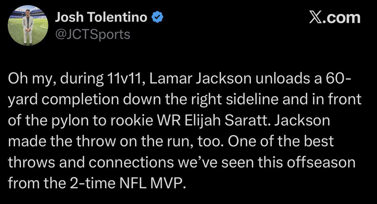ThugginCargo's tweet photo. @Ravens  I need the clip 👀 https://t.co/JjtYmL4Zcd