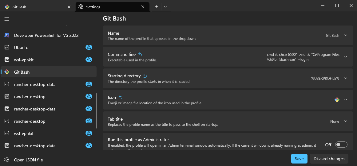 StaticNoiseLog's tweet photo. If you use Git Bash on Windows with Windows Terminal configure this "Command line":

cmd /c chcp 65001 >nul &amp; "C:\Program Files\Git\bin\bash.exe" --login

This changes to an UTF-8 code page before bash starts. Em dash and other UTF-8 characters will now display correctly. https://t.co/Cu5xhQ29G5