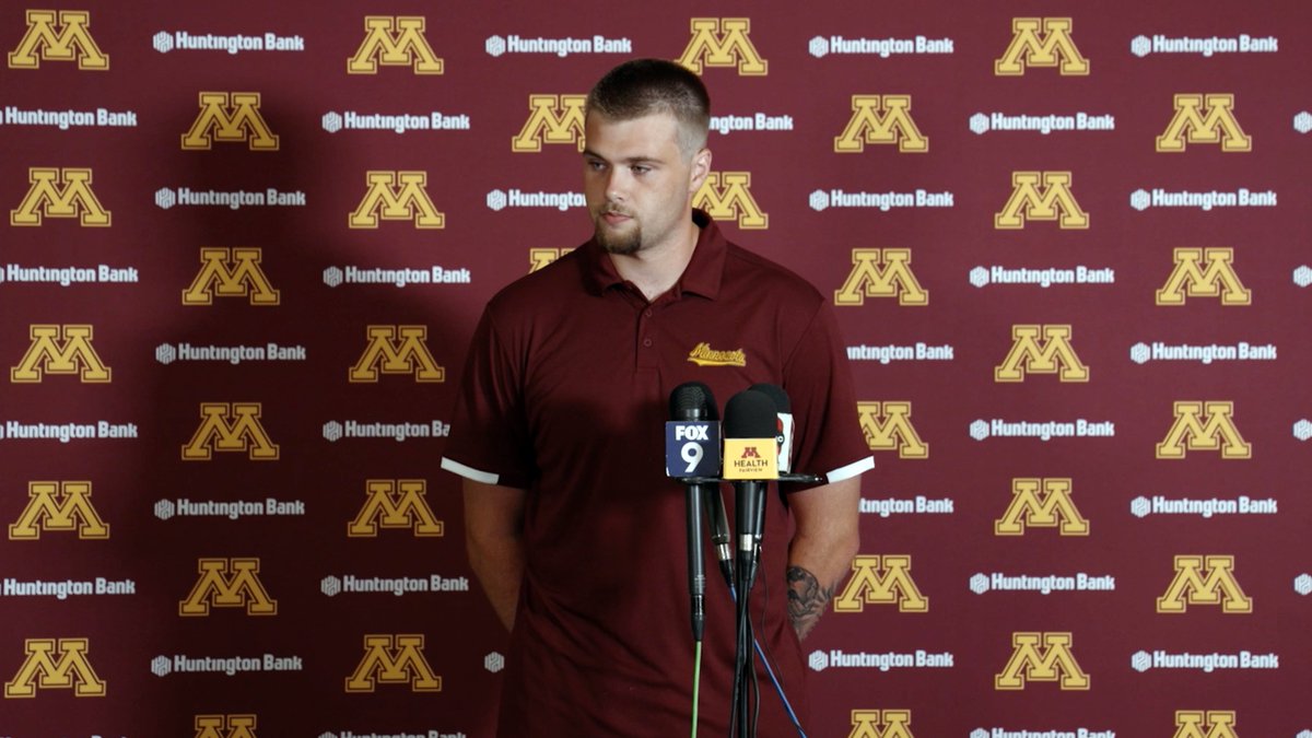 GopherFootball's tweet photo. Summer Check-In with the Maroon &amp; Gold 🎙️ #RTB #SkiUMah #Gophers 

Coach Fleck: https://t.co/33spGIwEAJ
Student-Athletes: https://t.co/IYqYTbyImz https://t.co/0rfstHvh76