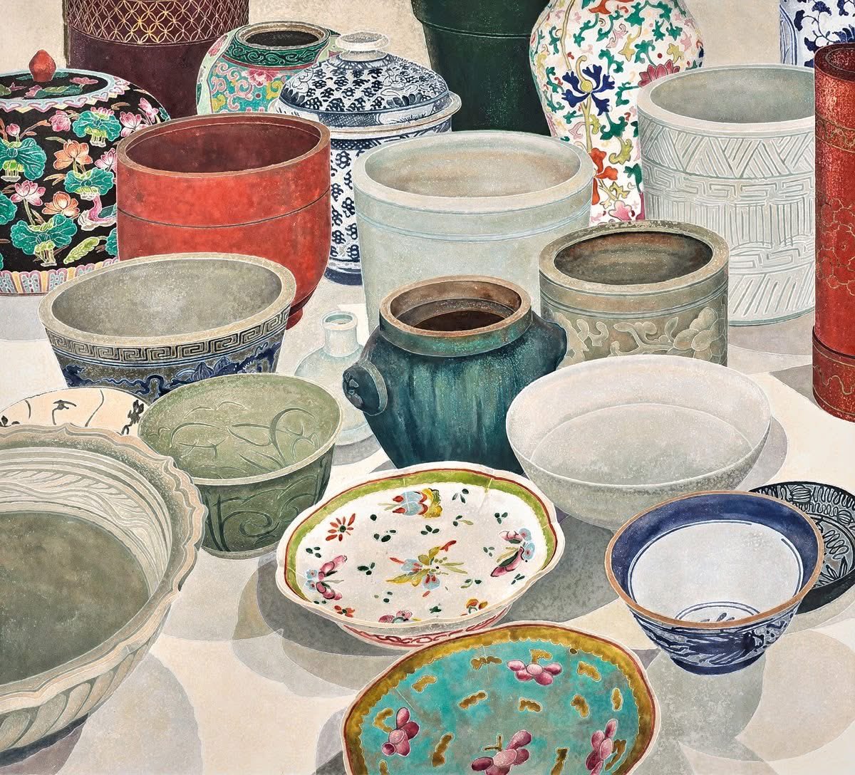 olgatuleninova's tweet photo. Cressida Campbell (Australia b. 1960)
Still-life with Ceramics (2007)
woodblock on paper 71.5 x 78.5 cm https://t.co/Y2hlZ6lOlF