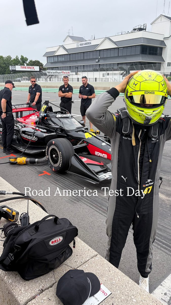 mschumiupdates's tweet photo. Mick Schumacher during the Road America tests this Tuesday 

📷 ryan_briscoe via Instagram Story 
🎥 dirkmuellerracing via Instagram Story https://t.co/MNzctfQFYF