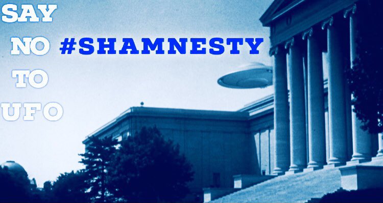 MHuntington7's tweet photo. Immunity is more about protection for perjury & non-UFO criminal wrong-doings than UFO transparency. #Shamnesty https://t.co/nH0uZs58fF