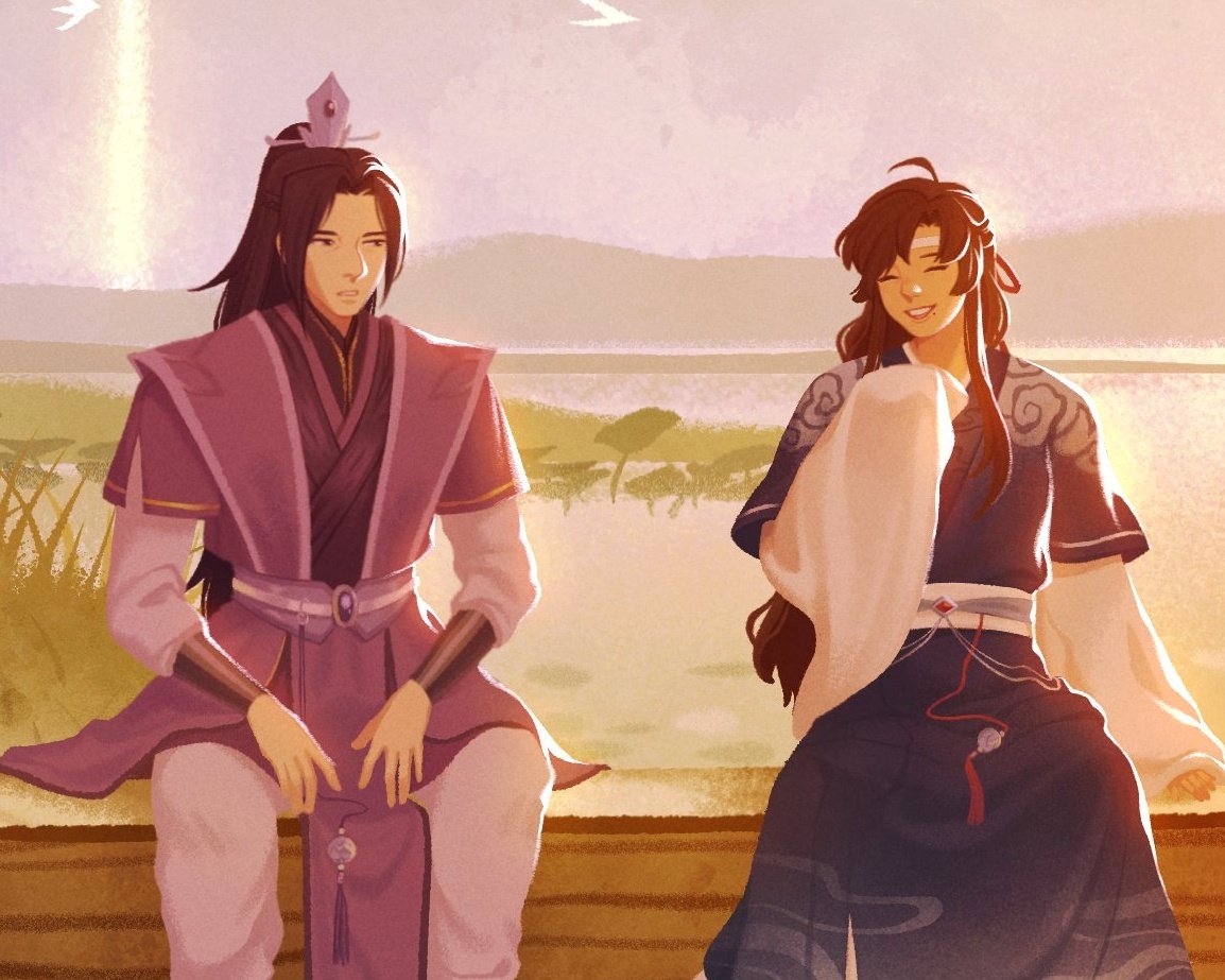 korposaka's tweet photo. o Wuxian com a roupinha de um Lan me deixou muito sensível mds nem senti meus olhos ficando úmidos https://t.co/xLjzxwLonf