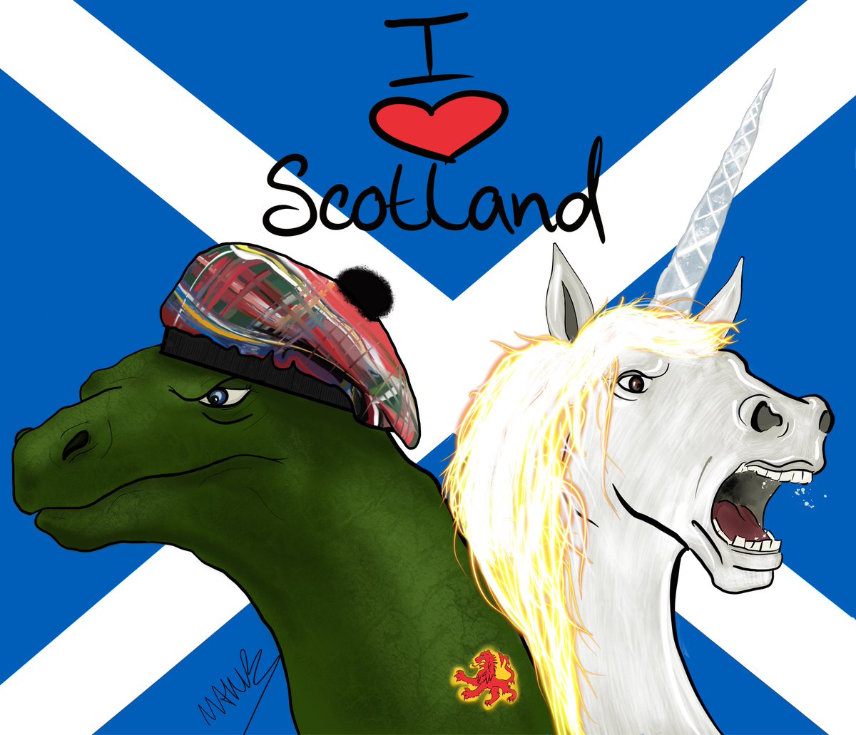 AuntCunt's tweet photo. I drew you guys some Scottish pals https://t.co/4DWl1FlBkZ