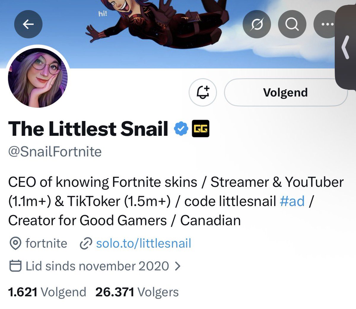 ItsKinsja's tweet photo. @SnailFortnite @GoodGamers We WILL be entering this sick giveaway 🥳🤩 https://t.co/vPvrbqX0jM